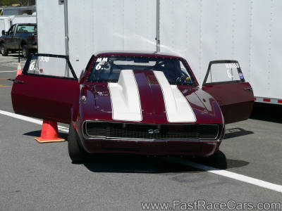 MAROON 1967 CAMARO FRONT VIEW